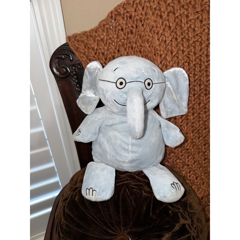 Kohls Cares Mo Willems Gerald Elephant Plush Stuffed Animal Blue 12 Inch